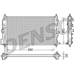Engine Cooling Radiator DENSO DRM15005 OE Ref 13267666
