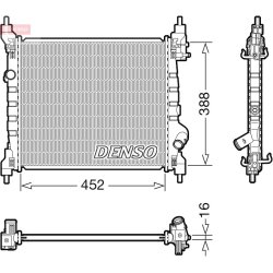 Engine Cooling Radiator DENSO DRM15014 OE Ref 95423943