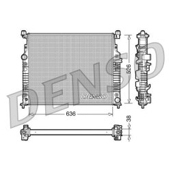 Engine Cooling Radiator DENSO DRM17006 OE Ref 2515000303