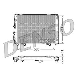 Engine Cooling Radiator DENSO DRM17030 OE Ref 1245009003