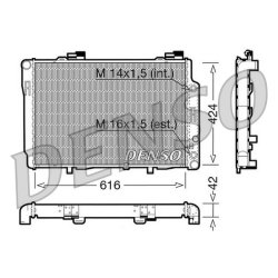 Engine Cooling Radiator DENSO DRM17073 OE Ref 2025003203