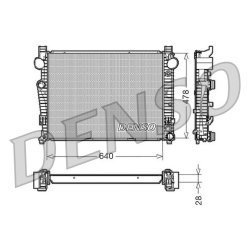 Engine Cooling Radiator DENSO DRM17092 OE Ref 2205000003