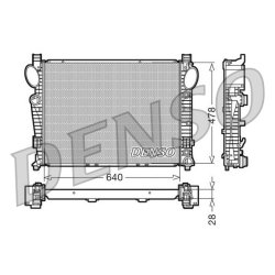 Engine Cooling Radiator DENSO DRM17093 OE Ref 2205002403