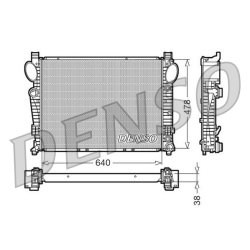 Engine Cooling Radiator DENSO DRM17095 OE Ref 2205002003