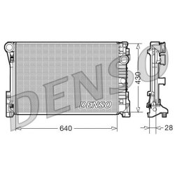 Engine Cooling Radiator DENSO DRM17110 OE Ref A2045000503