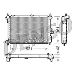 Engine Cooling Radiator DENSO DRM20014 OE Ref 90353025