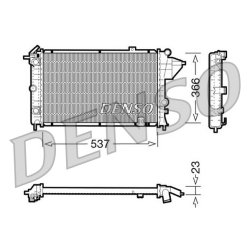 Engine Cooling Radiator DENSO DRM20024 OE Ref 1300125
