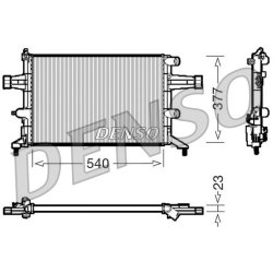 Engine Cooling Radiator DENSO DRM20080 OE Ref 90570723