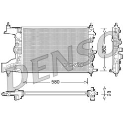 Engine Cooling Radiator DENSO DRM20096 OE Ref 13267655