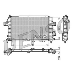 Engine Cooling Radiator DENSO DRM20104 OE Ref 13143554