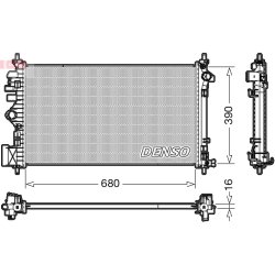 Engine Cooling Radiator DENSO DRM20111 OE Ref 1300293