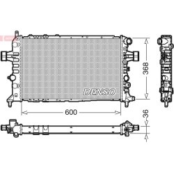Engine Cooling Radiator DENSO DRM20112 OE Ref 1300215
