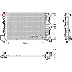 Engine Cooling Radiator DENSO DRM20117 OE Ref 1300355