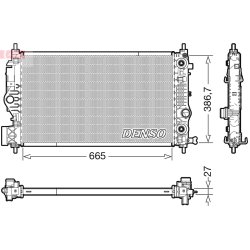 Engine Cooling Radiator DENSO DRM20126 OE Ref 13393984