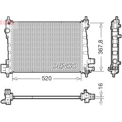 Engine Cooling Radiator DENSO DRM20127 OE Ref 95437450