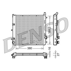 Engine Cooling Radiator DENSO DRM21005 OE Ref 1330Q0