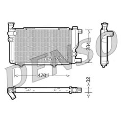 Engine Cooling Radiator DENSO DRM21013 OE Ref 1300K7