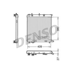 Engine Cooling Radiator DENSO DRM21026 OE Ref 1330S1