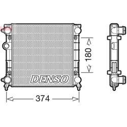 Engine Cooling Radiator DENSO DRM22003 OE Ref 6138340