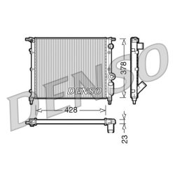 Engine Cooling Radiator DENSO DRM23004 OE Ref 7700784038