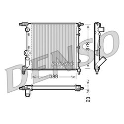 Engine Cooling Radiator DENSO DRM23006 OE Ref 7701034770