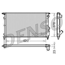 Engine Cooling Radiator DENSO DRM23022 OE Ref 7700795175