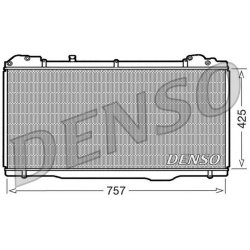 Engine Cooling Radiator DENSO DRM23023 OE Ref 6025306734