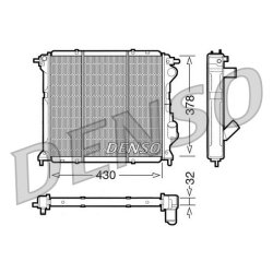 Engine Cooling Radiator DENSO DRM23027 OE Ref 6006000754