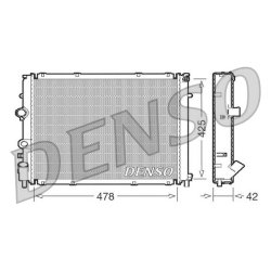 Engine Cooling Radiator DENSO DRM23031 OE Ref 8200330848