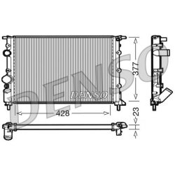 Engine Cooling Radiator DENSO DRM23032 OE Ref 7700314382