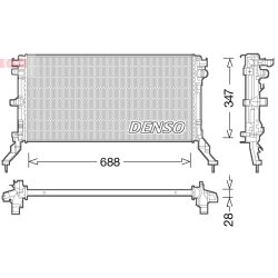 Engine Cooling Radiator DENSO DRM23039 OE Ref 214100005R