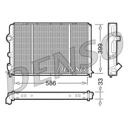 Engine Cooling Radiator DENSO DRM23050 OE Ref 7701352605