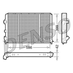 Engine Cooling Radiator DENSO DRM23051 OE Ref 7700838129