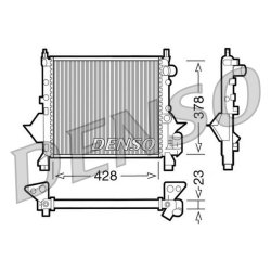 Engine Cooling Radiator DENSO DRM23080 OE Ref 7701036152