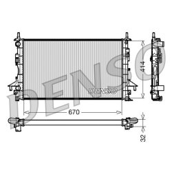 Engine Cooling Radiator DENSO DRM23084 OE Ref 8200302463