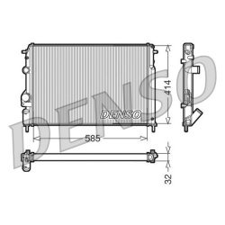 Engine Cooling Radiator DENSO DRM23110 OE Ref 8200189288