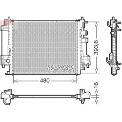 Engine Cooling Radiator DENSO DRM23117 OE Ref A4535000003