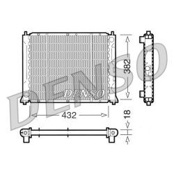 Engine Cooling Radiator DENSO DRM24004 OE Ref PCC10237