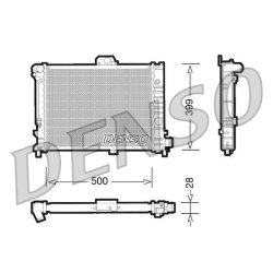 Engine Cooling Radiator DENSO DRM25005 OE Ref 9382649