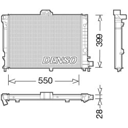 Engine Cooling Radiator DENSO DRM25010 OE Ref 9382656