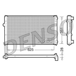 Engine Cooling Radiator DENSO DRM26001 OE Ref 1H0121253P