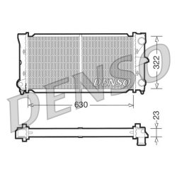 Engine Cooling Radiator DENSO DRM32025 OE Ref 353121253F