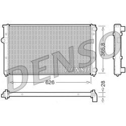 Engine Cooling Radiator DENSO DRM32027 OE Ref 1H0121253AE
