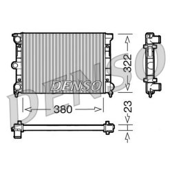 Engine Cooling Radiator DENSO DRM32032 OE Ref 867121253E