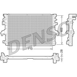 Engine Cooling Radiator DENSO DRM32038 OE Ref 7E0121253A