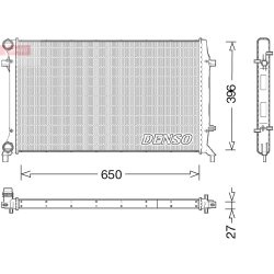 Engine Cooling Radiator DENSO DRM32045 OE Ref 1K0121251DF