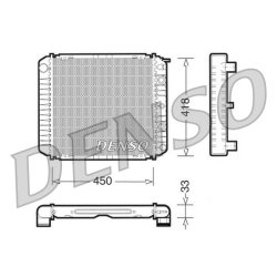 Engine Cooling Radiator DENSO DRM33005 OE Ref 1346015