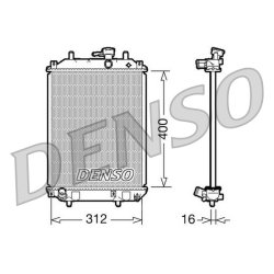 Engine Cooling Radiator DENSO DRM35002 OE Ref 16400B2040000
