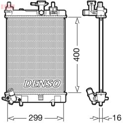 Engine Cooling Radiator DENSO DRM35003 OE Ref 16400B2190