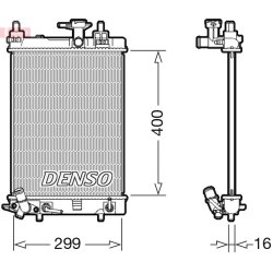 Engine Cooling Radiator DENSO DRM35004 OE Ref 16400B2200